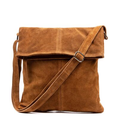 Airuno Women's shoulder bag.Genuine leather Suede