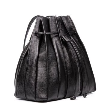 Sac à bandoulière femme Albiolo. finition cuir véritable 4