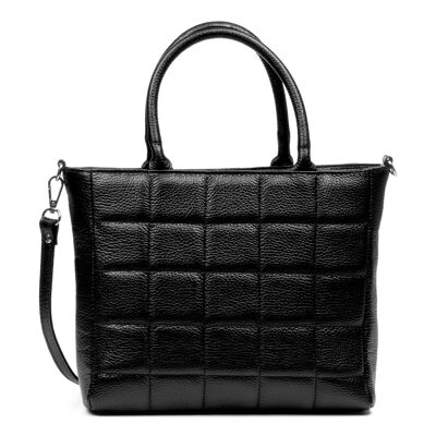 Albizzate women's tote bag. Dolla finish genuine leather