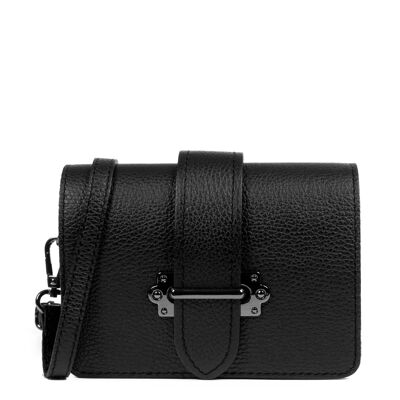 Sac bandoulière Camelia pour femme. Cuir véritable Dollaro