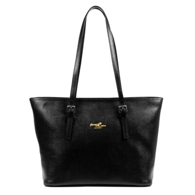 Casapulla Women's tote bag.Genuine Saffiano leather