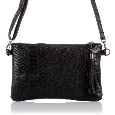 Deanna Women's Handbag. Genuine Leather Suede Engraving