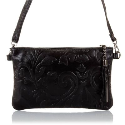 Delia Women's Handbag. Genuine Leather Suede Engraving