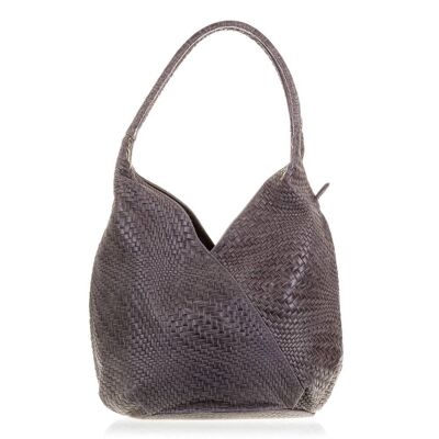 Jesi Women's Shoulder Bag. Genuine Leather Suede Engraving