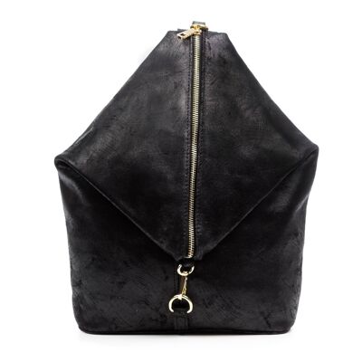 Sac à dos femme Lorena en cuir véritable Daim délavé