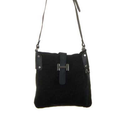 Milan Shoulder bag Woman.Genuine Leather Suede Dollaro