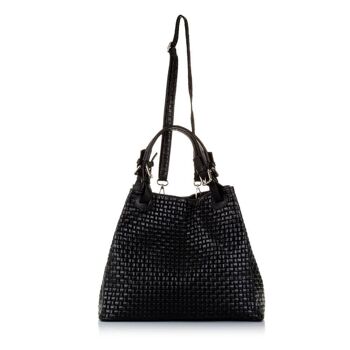 Sac fourre-tout Moira pour femme Gravure suède en cuir véritable 2