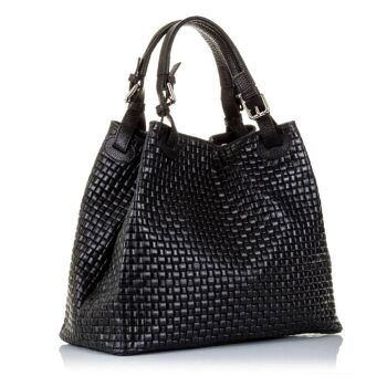 Sac fourre-tout Moira pour femme Gravure suède en cuir véritable 4