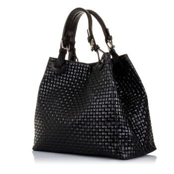 Sac fourre-tout Moira pour femme Gravure suède en cuir véritable 5