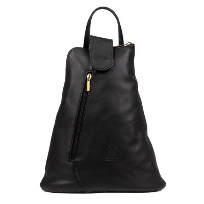 Montesilvano Women's backpack bag. Authentic leather Sauvage