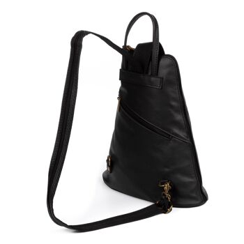 Montesilvano Sac à dos pour femme en cuir authentique Sauvage 5