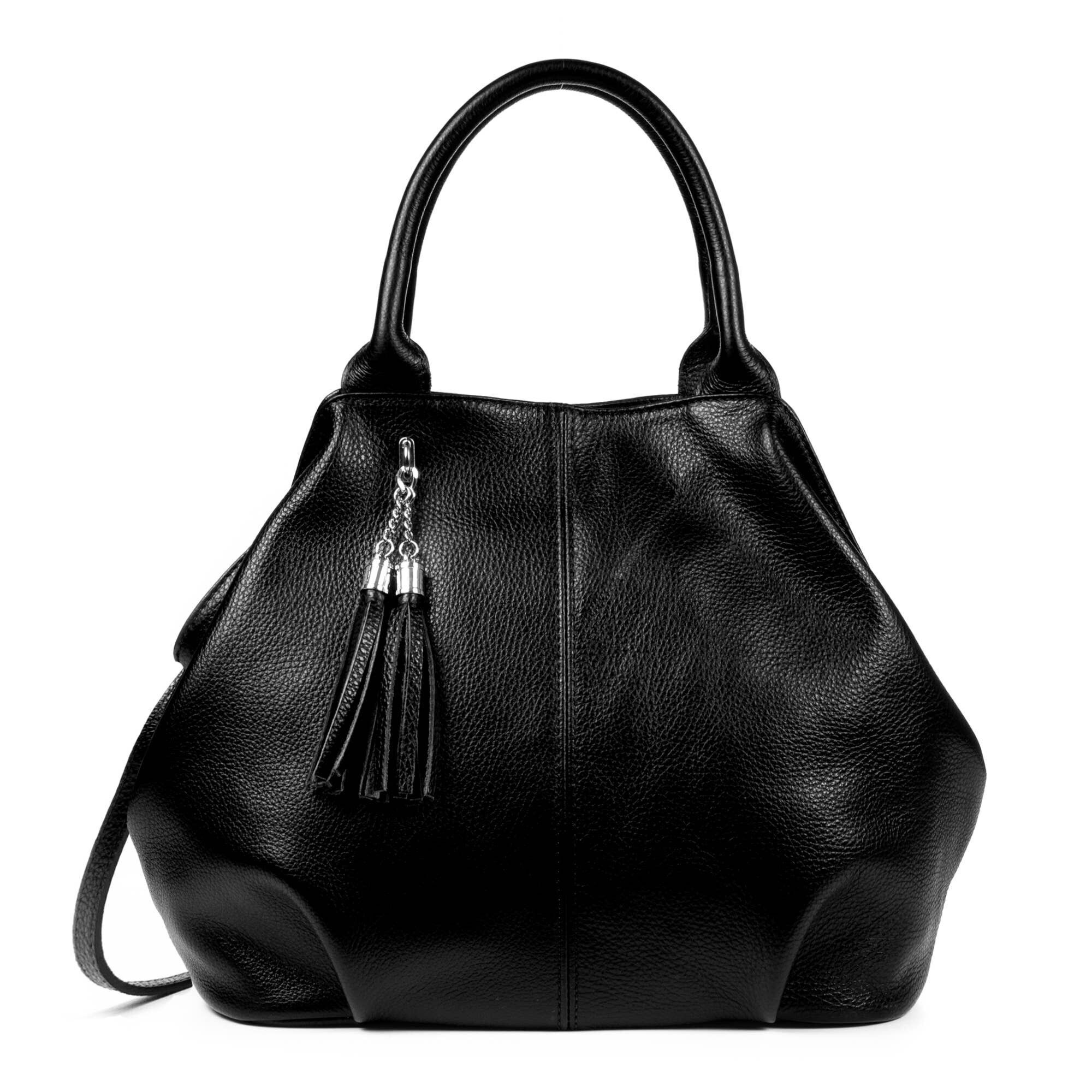 Sac shopping Zenobia pour femmes en cuir véritable Dollaro