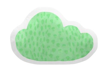 Coussin en forme de nuage de gouttes de pluie 30x40cm