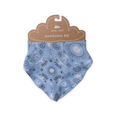 Bandana Print Blue Bandana Bib