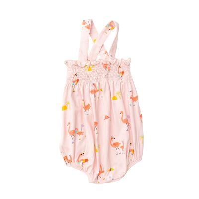 Broadwalk Flamingos Smocked Sunsuit 0-3m