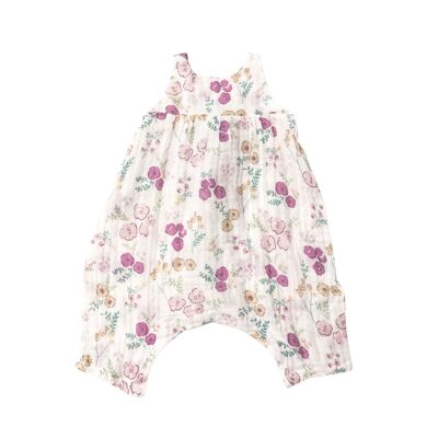 Dreamy Meadow Floral Tie-back Romper 6-12m