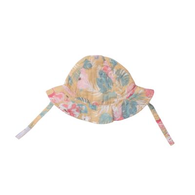 Floral Flamingos Sunhat 6-12m