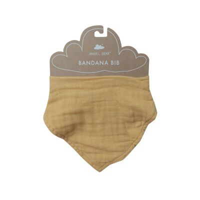 Solid Colour - Honey Bandana Bib