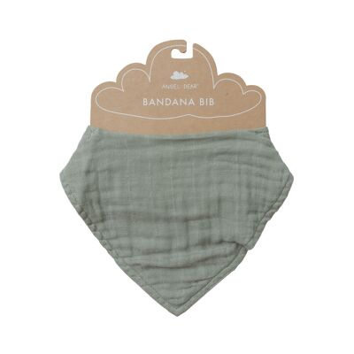 Solid Colour - Sage Bandana Bib