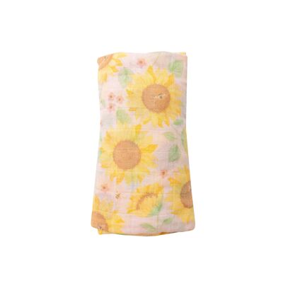 Sunflowers Pink Swaddle