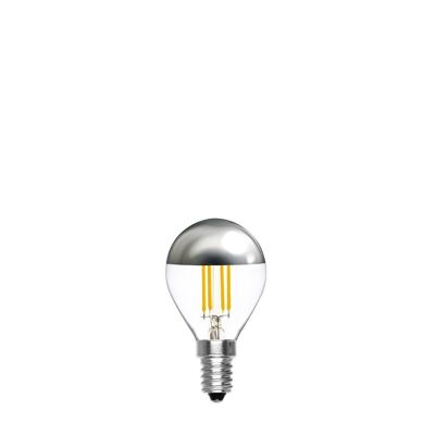 LED-Lampe E14 Silberkappe