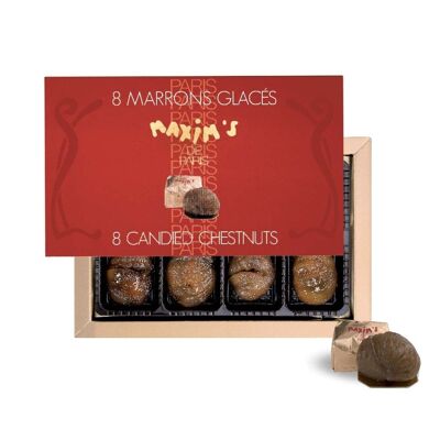 Case of 8 Candied Chestnuts - 160g