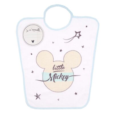 Bavoir maternelle avec étiquette nom Disney Mickey Little One - Disney Baby