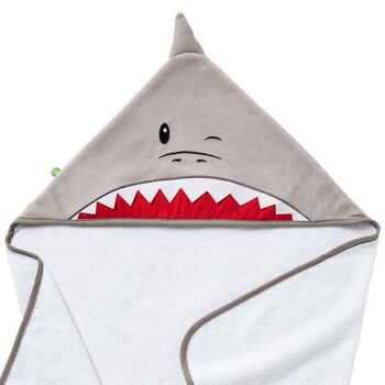 Cape de bain ludique 75x75 cm Requin - Babycalin 3