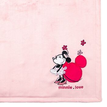 Couverture bi-matière Minnie Confettis 75x100 cm - Disney Baby 2