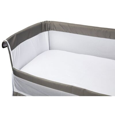 Crib fitted sheet 83x50 cm organic White - Babycalin Bio