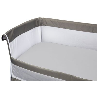 Lenzuolo con angoli per culla 83x50 cm bio Grigio - Babycalin Bio