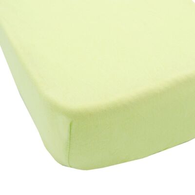 Plain fitted sheet 60x120 cm Green - Babycalin