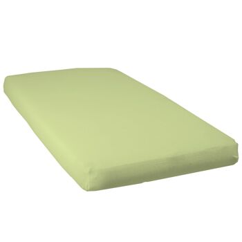 Drap housse uni 60x120 cm Vert - Babycalin 2