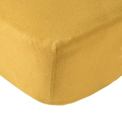 Plain fitted sheet 70x140 cm Mustard - Babycalin