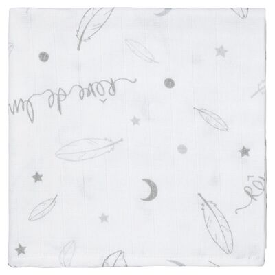 Printed swaddle 110x110 cm Catch Dream - Little Band