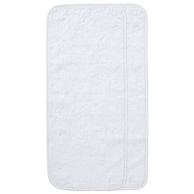 Juego de 2 toallas con velcro para cambiador Luxury Blanco - Babycalin