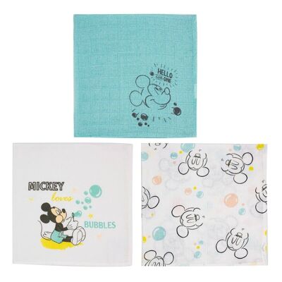 Set mit 3 Pucktüchern Mickey Little One 60x60 cm - Disney Baby