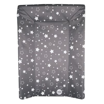 Luxus-Wickelauflage 50x70 cm Starry Anthrazitgrau + Wachstumstabelle - Babycalin