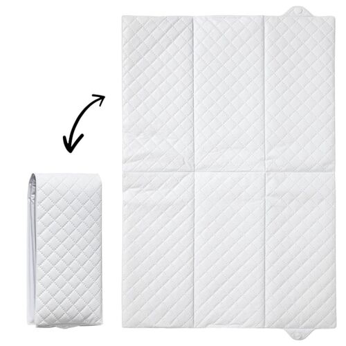 Matelas à langer nomade pliant 40x58 cm Premium blanc - Little Band