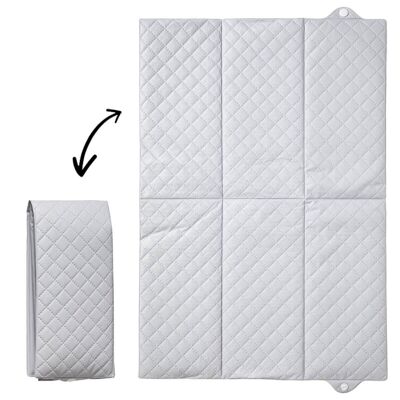 Matelas à langer nomade pliant 40x58 cm Premium gris - Little Band