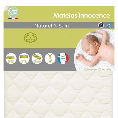 Materasso per bambini Innocence Organic 18 kg-m3 60x120 cm - Babycalin Bio