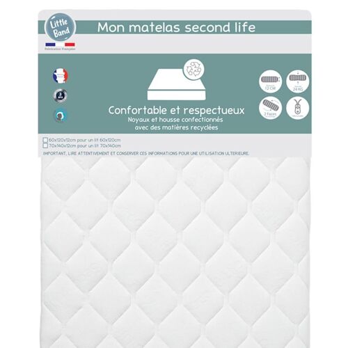 Matelas lit Second Life 70x140 cm 24kg-m3 - Little Band