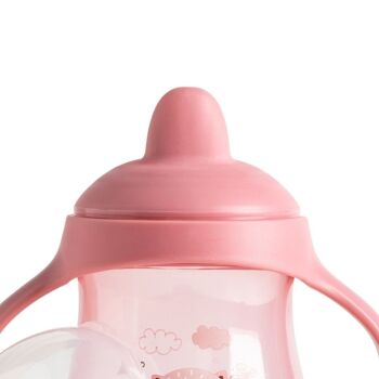 Tasse à bec rigide 240 mL Chat rose - Babycalin 3