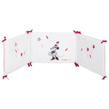 Tour de lit adaptable en velours Minnie Confettis 40x180 cm - Disney Baby 1