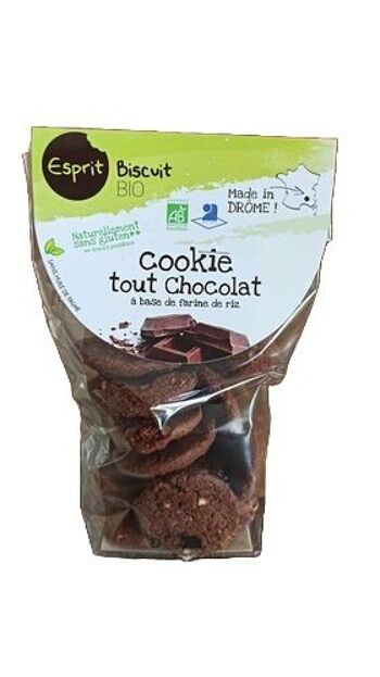 Cookie tout chocolat - 150gr BIO