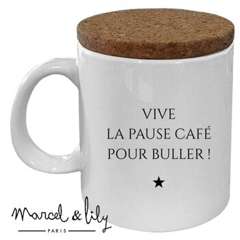 Mug céramique - message - "Mug de mon collègue trop cool" 2