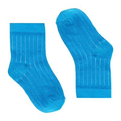 Jeans blue socks with bright pinstripe for Kids