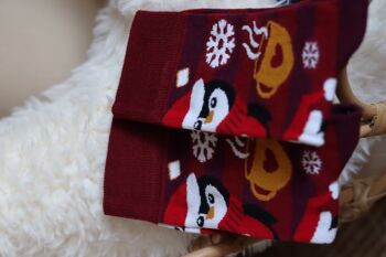 Chaussettes Pingouins de Noël pour Enfants 7