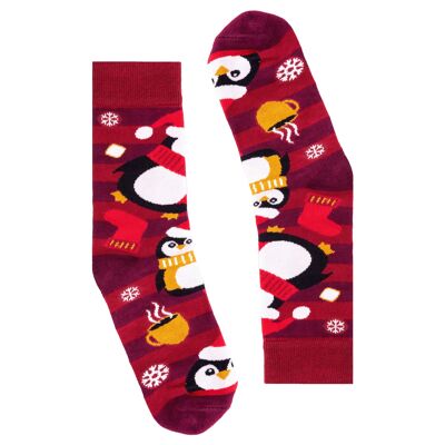 Christmas Penguins Socks