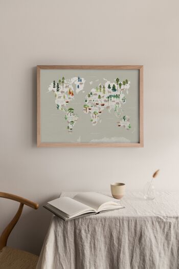 Carte du monde - Faune & Flore 2